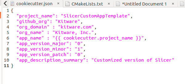 Improved cookiecutter settings